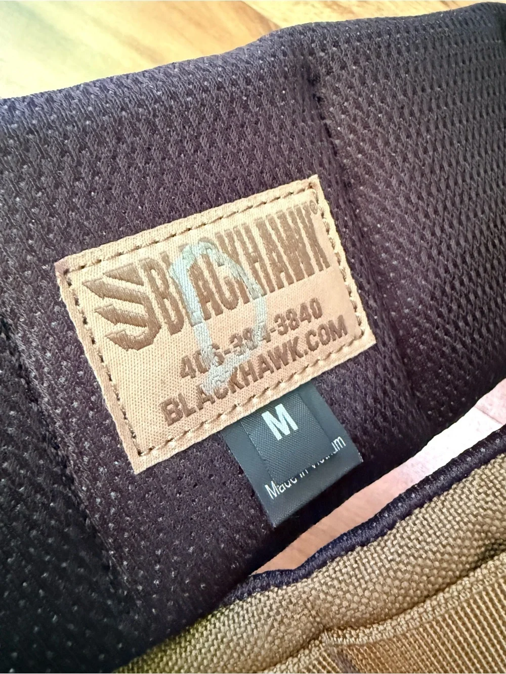 Blackhawk Padded Patrol Belt Tan Medium Tactical MOLLE Duty Belt 43-49” Waist